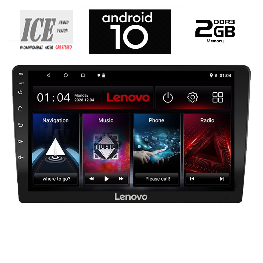 tablet 10'' androit 10/2GB radio usb bt aux gps 4x50w wifi ICE X810GPS 
